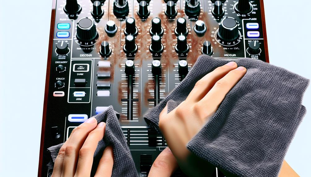 cleaning your dj controller